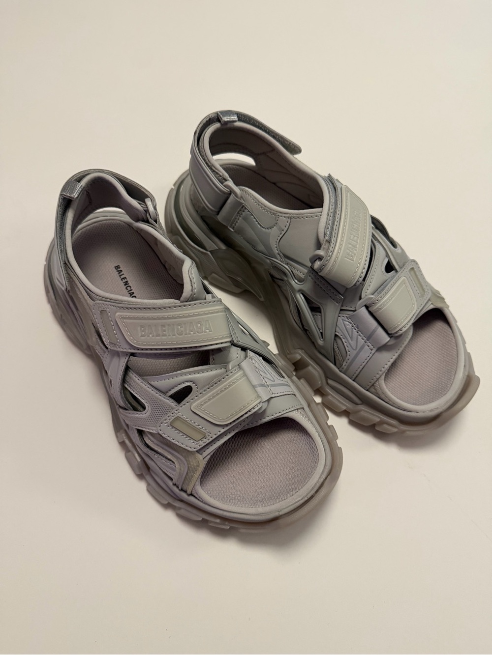Balenciaga Gray Track Sandal Sneakers